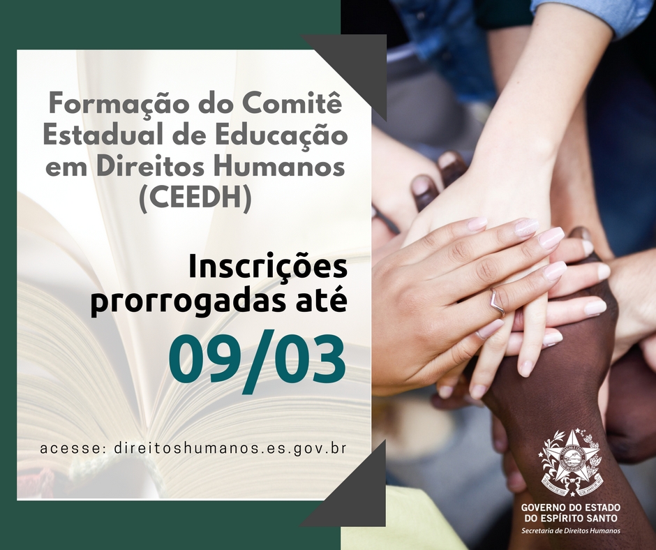 Formação do Comitê Estadual de Educação em Direitos Humanos (CEEDH) (1)