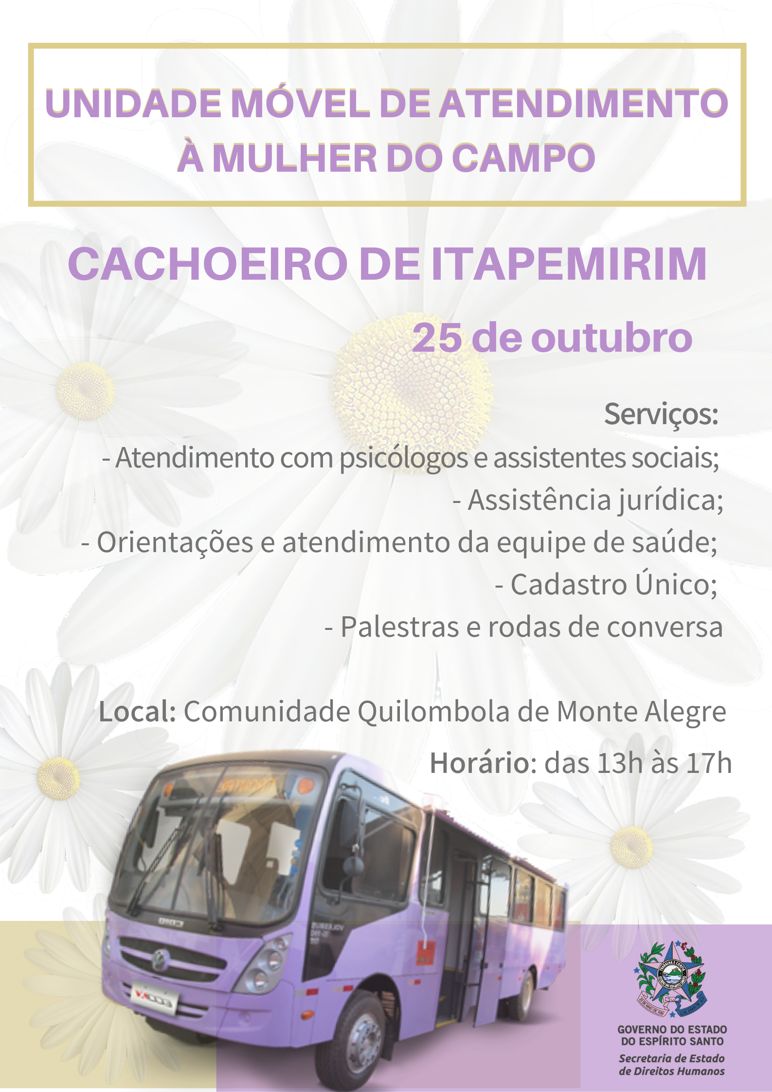 Convite Unidade Móvel - Cachoeiro de Itapemirim - 25.10