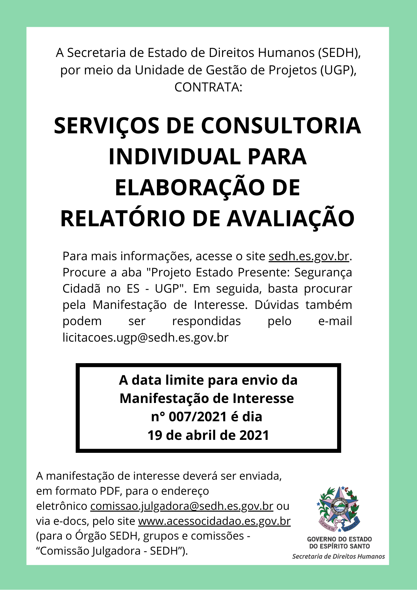 A Secretaria de Estado de Direitos Humanos (SEDH) -  (2)