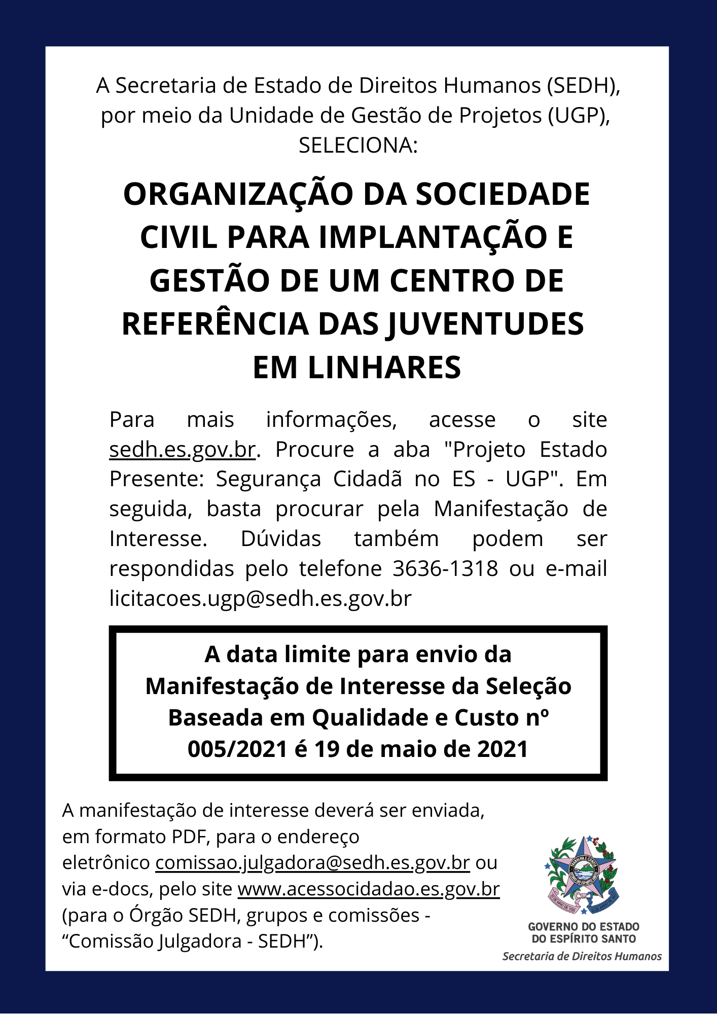 A Secretaria de Estado de Direitos Humanos (SEDH) -  (6)