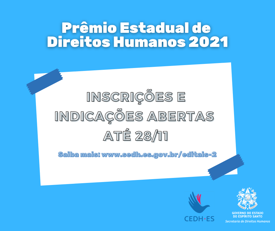 Prêmio Estadual de Direitos Humanos 2021