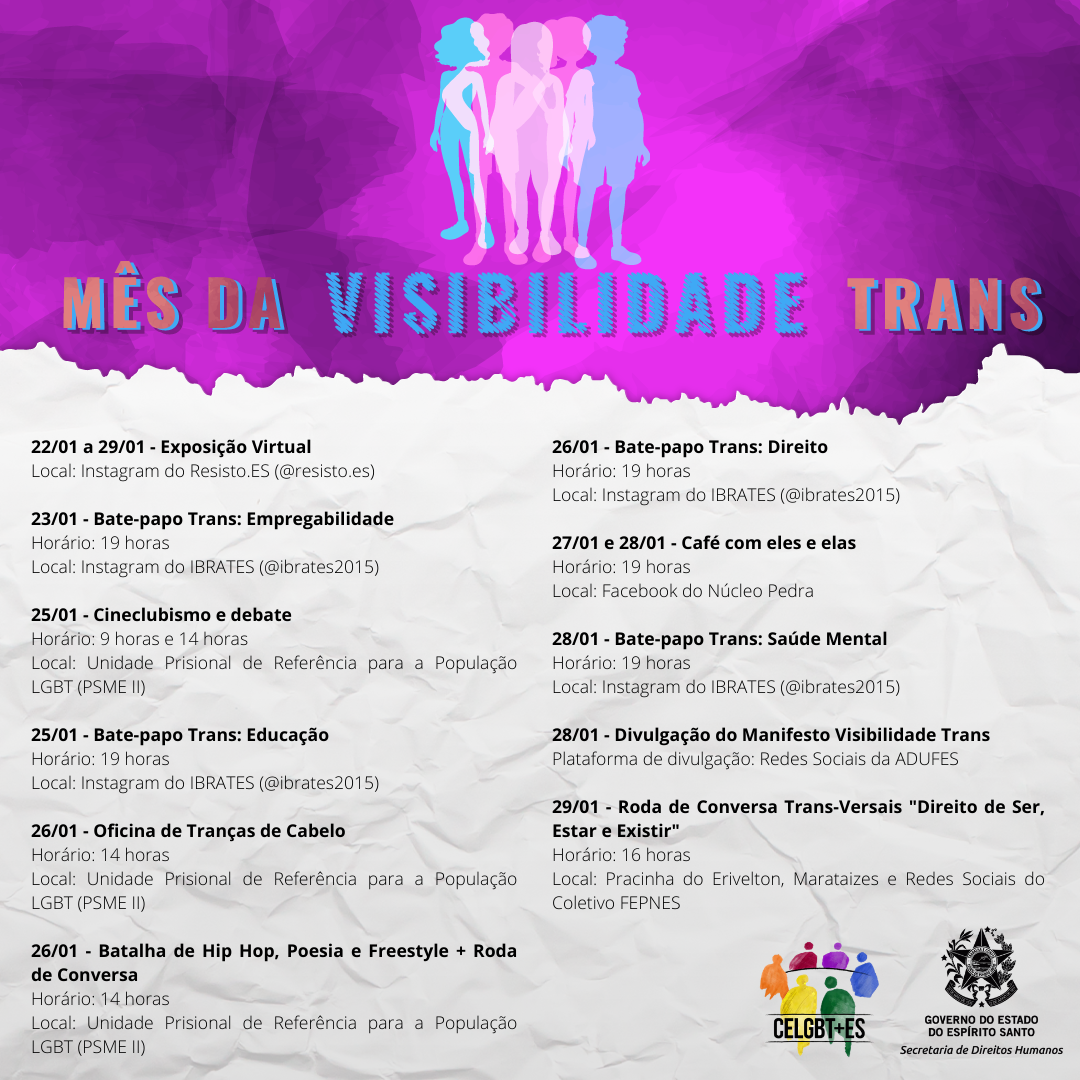 III Semana da Visibilidade Trans - programação